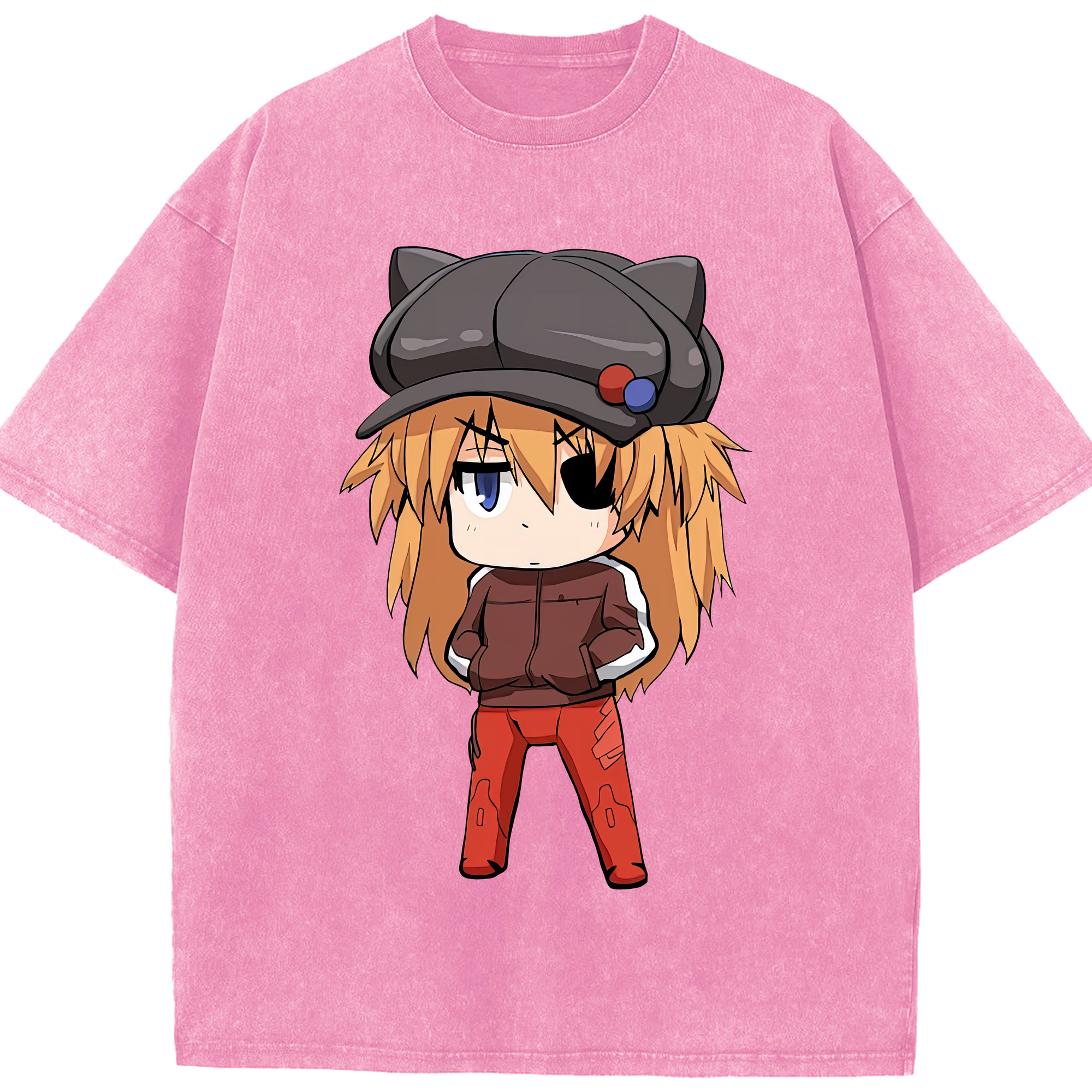 （画像用） EVA 新世紀エヴァンゲリオン 綿100% ヴィンテージ風 半袖Tシャツ（フロントプリント）